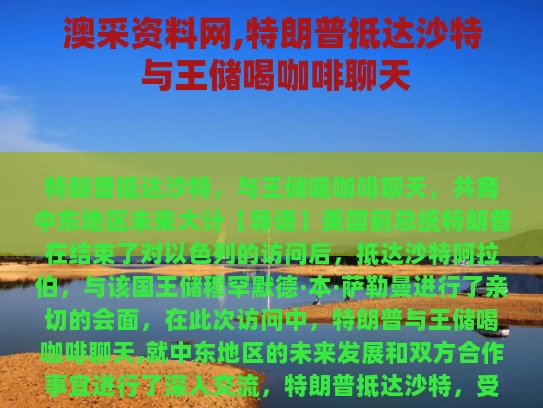 澳采资料网,特朗普抵达沙特 与王储喝咖啡聊天
