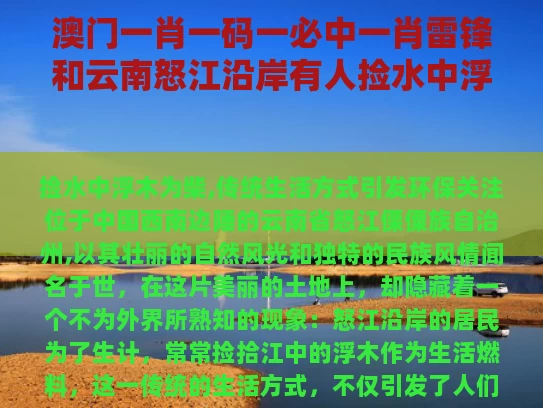 澳门一肖一码一必中一肖雷锋和云南怒江沿岸有人捡水中浮木当柴烧与
